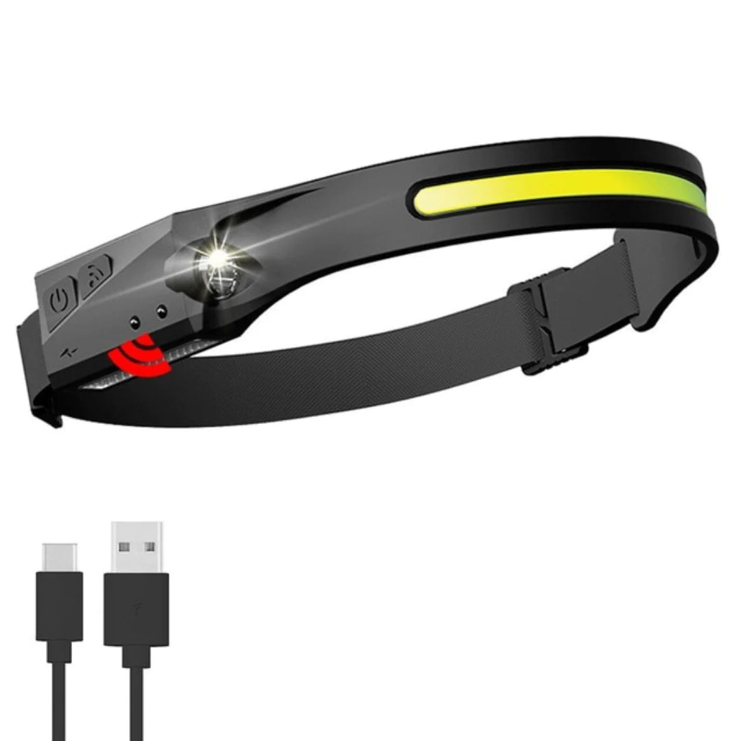 Linterna frontal LED HEADPRO® - Sensor de manos libres