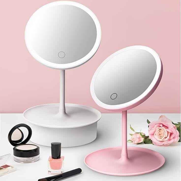 🎀 Espejo De Maquillaje Con Luz Led Táctil 🎀