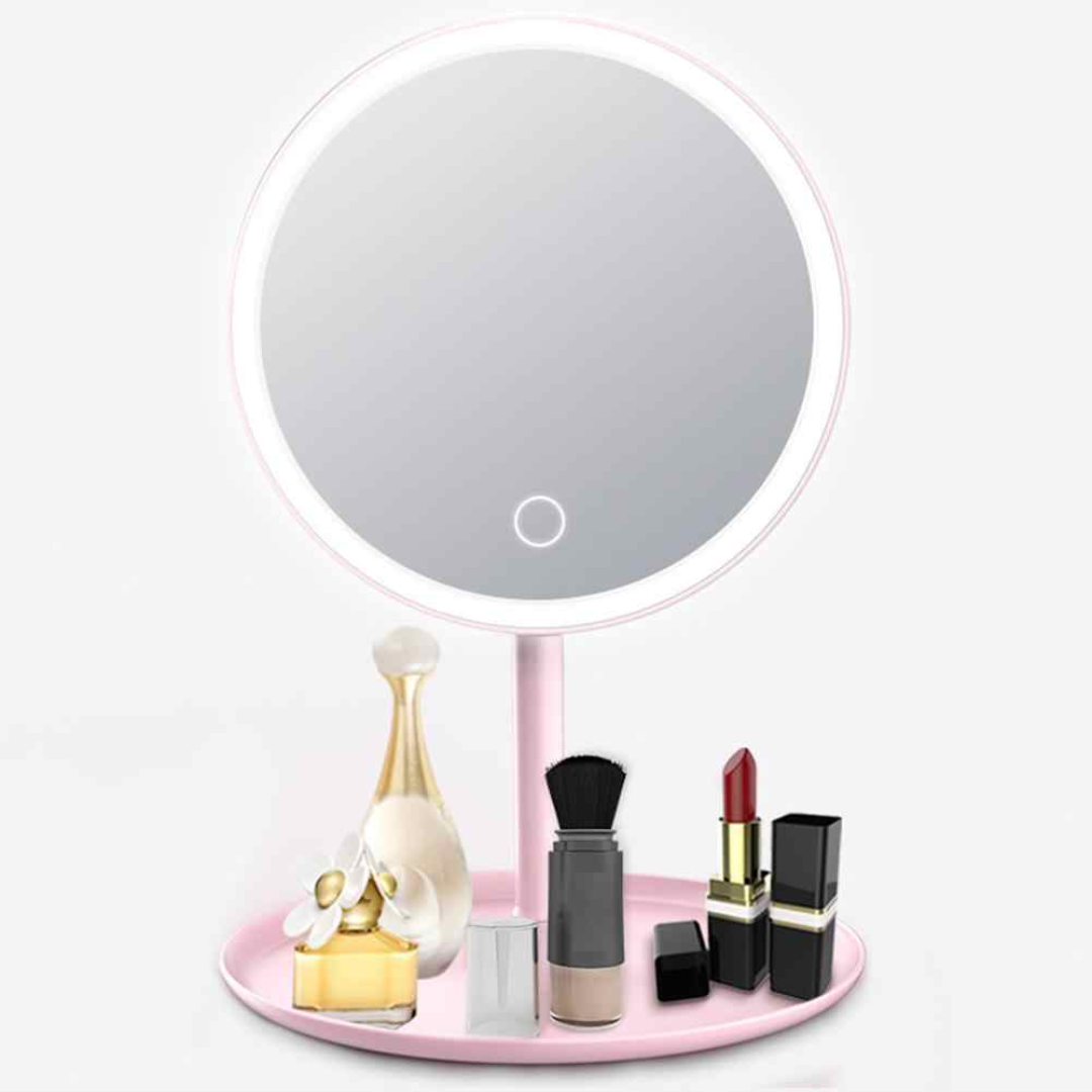 🎀 Espejo De Maquillaje Con Luz Led Táctil 🎀