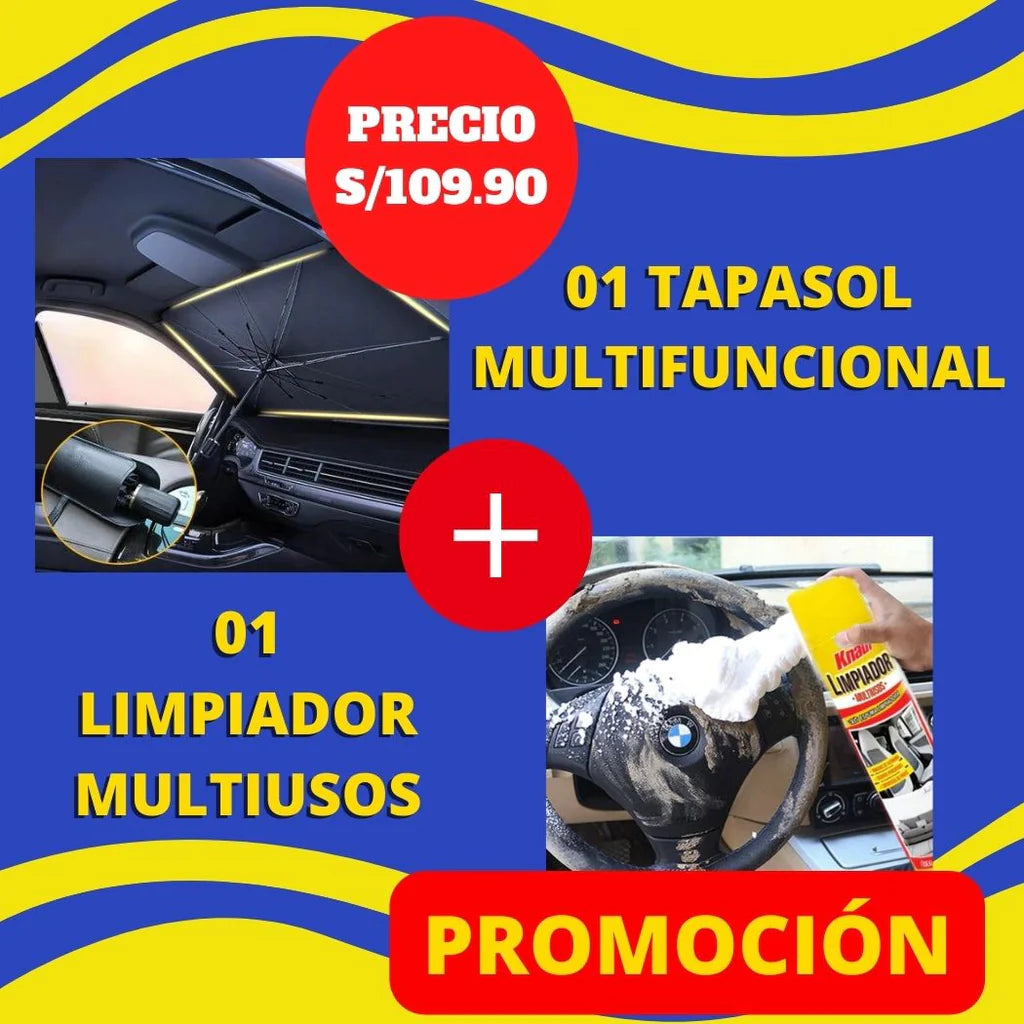 🚗TAPASOL MULTIFUNCIONAL PARA AUTOS l ENVIO GRATIS