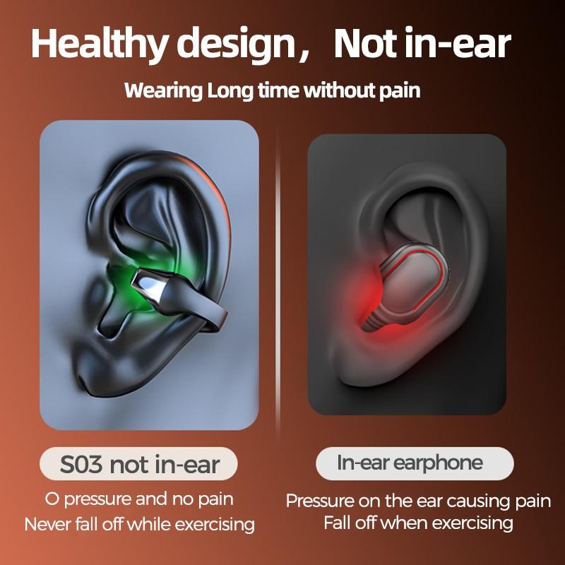 Auriculares De Conducción Ósea con clip 🎧🦻