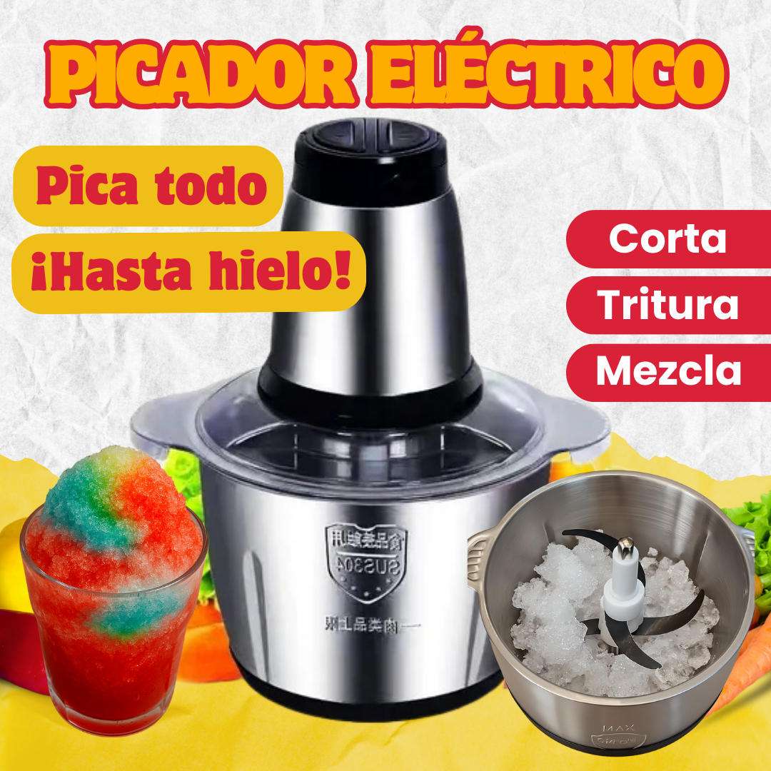 Picador Eléctrico para Carnes o Verduras