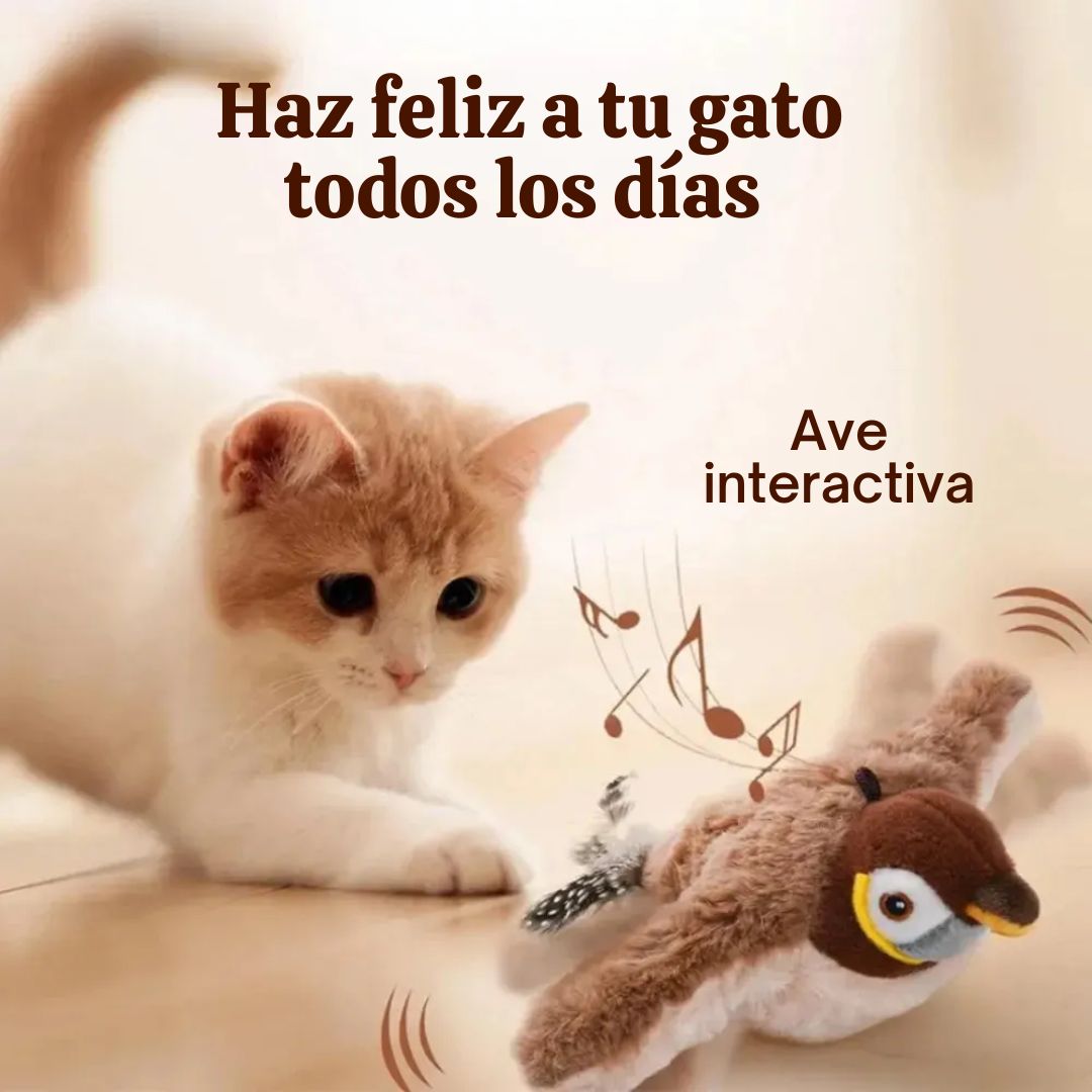 Ave con aleteo automatico