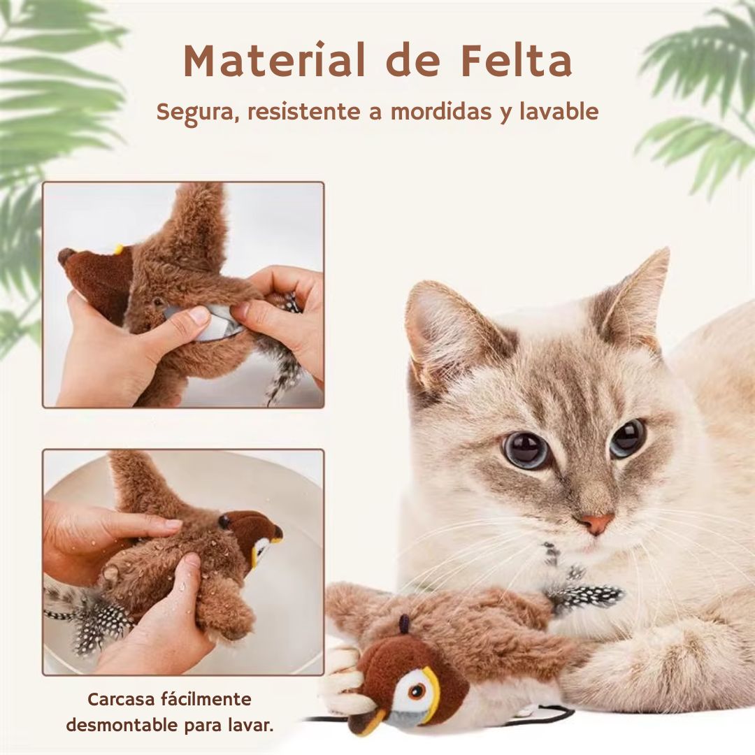 Ave con aleteo automatico
