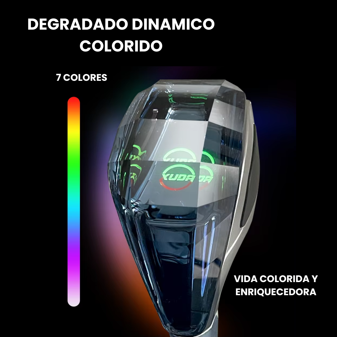 Perilla de cristal con luz led