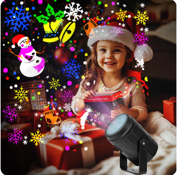PROYECTOR NAVIDEÑO GIRATORIO