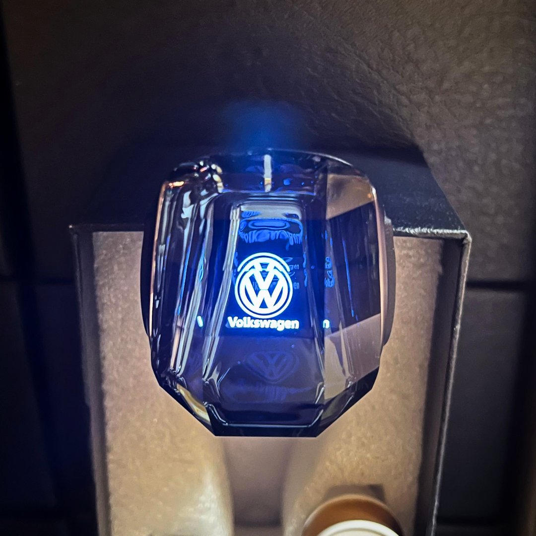 Perilla de cristal con luz led