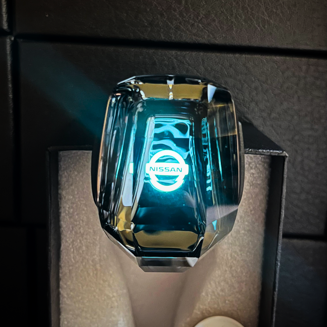 Perilla de cristal con luz led