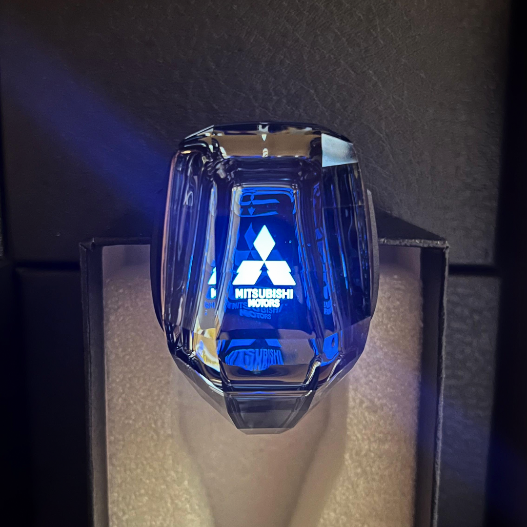 Perilla de cristal con luz led
