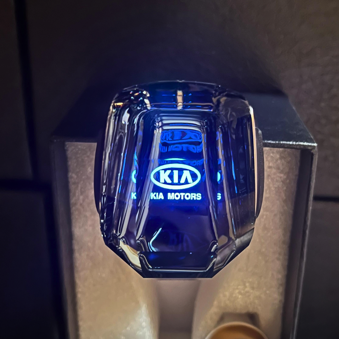 Perilla de cristal con luz led