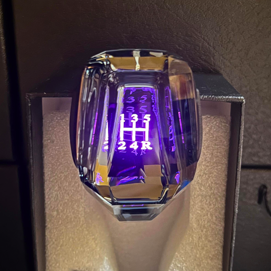 Perilla de cristal con luz led