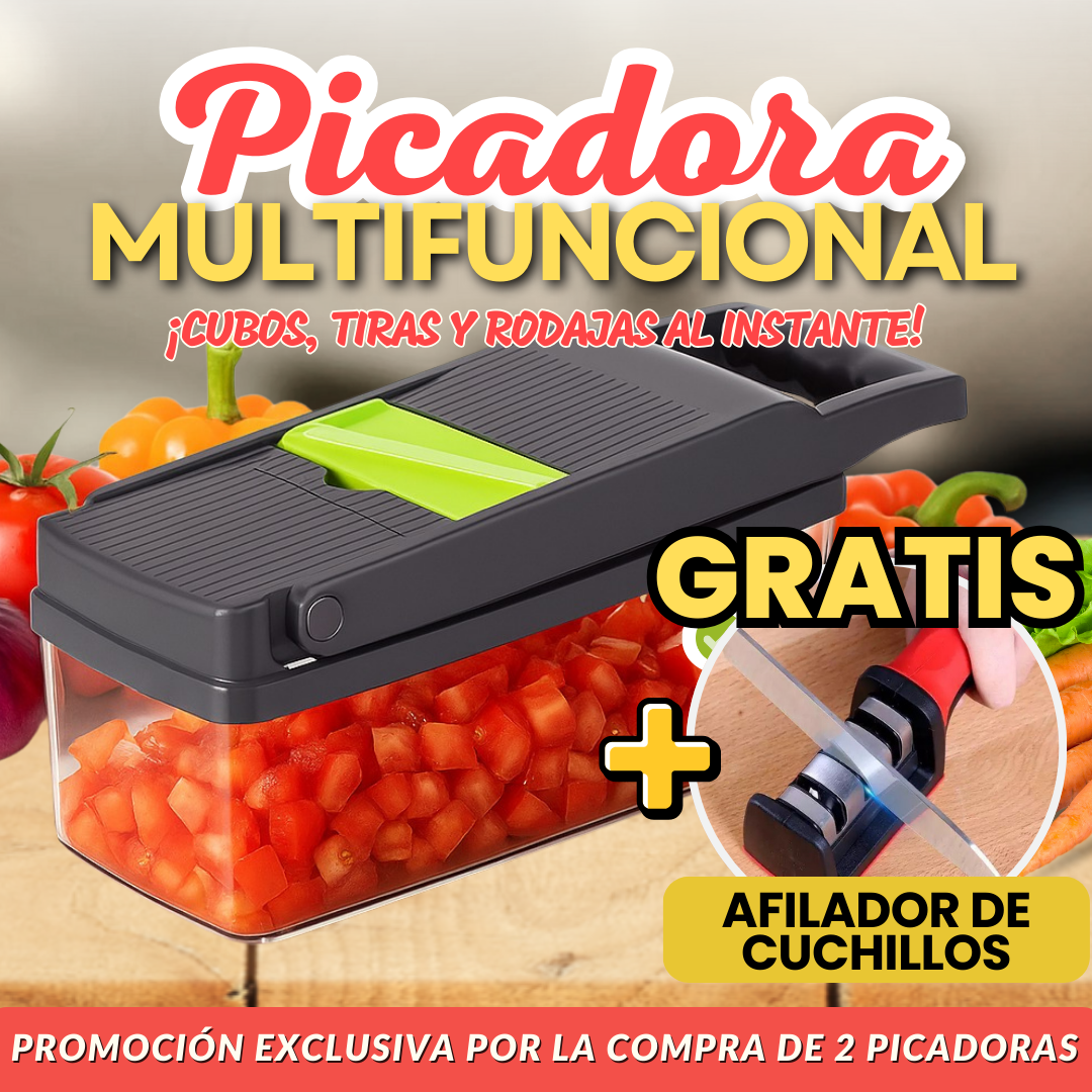 Picador multifunción: ¡Corta, rebana y ralla!