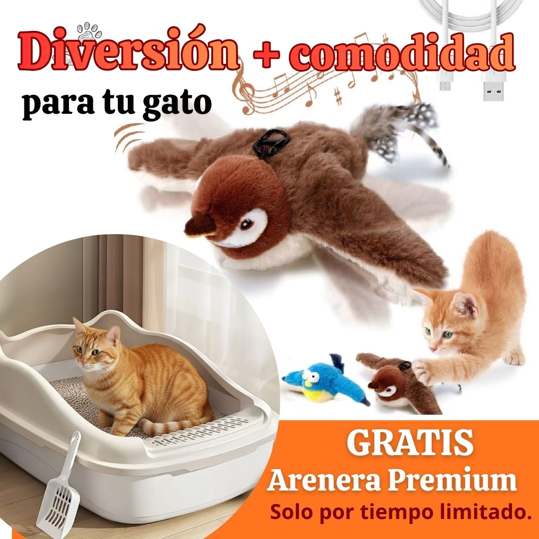 Ave con aleteo automatico