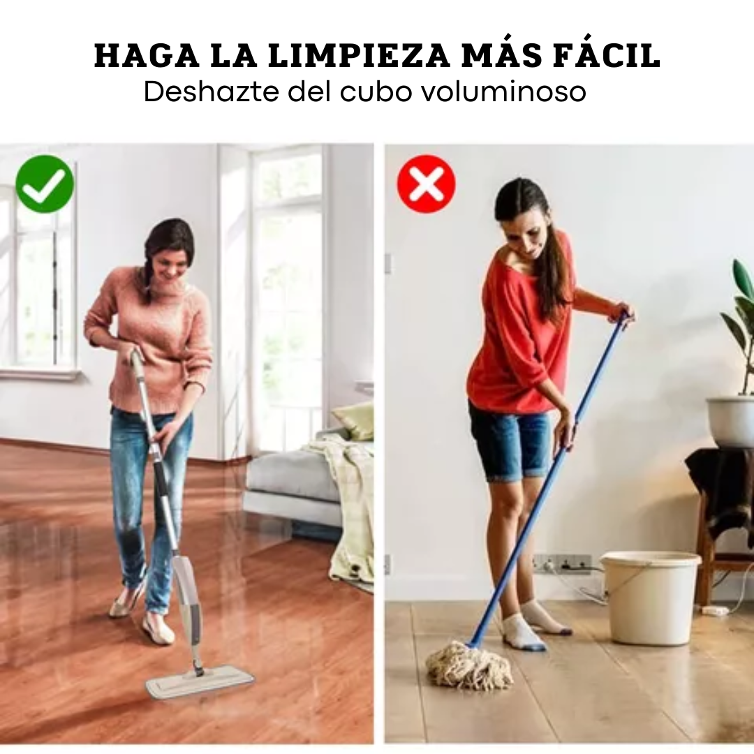 Mopa Spray con cabezal de Microfibra